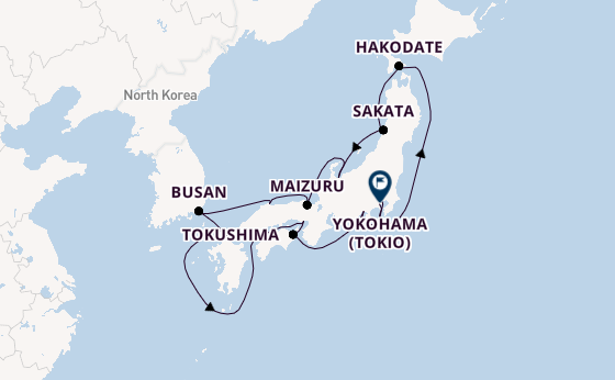 Japan vanaf Tokio, Japan met de Azamara Pursuit