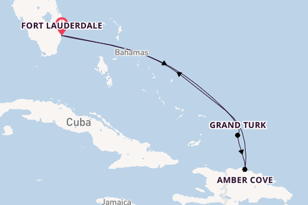 Caribbean vanaf Fort Lauderdale, Verenigde Staten met de Island Princess
