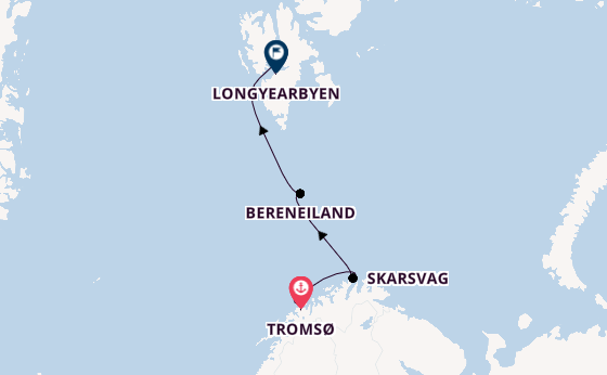 Noorwegen vanaf Tromsø, Noorwegen met de Silver Endeavour