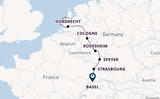 Rhine River, Europe from Amsterdam, Netherlands with the Viking Sjofn
