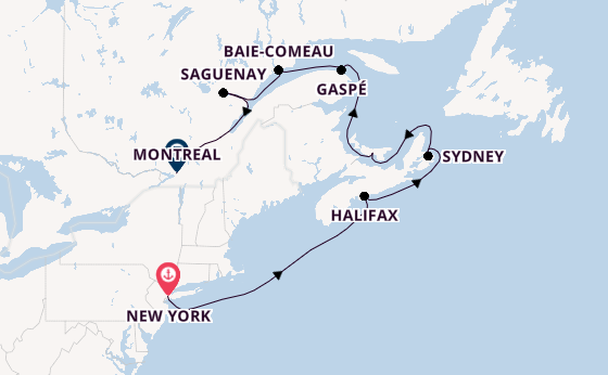 Luxury Maritimes & Quebec Cruise Including New York Stay
