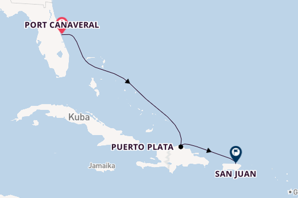 Karibik ab Port Canaveral, USA auf der Norwegian Prima