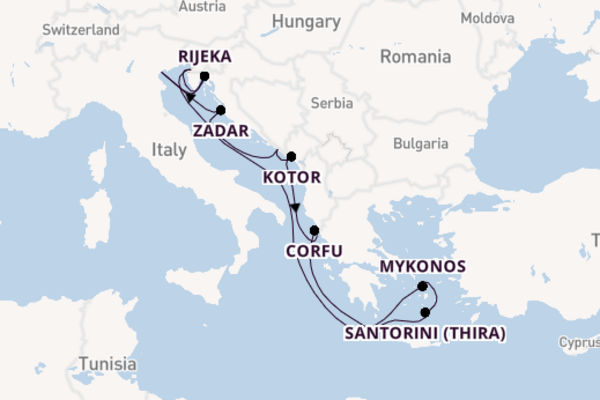 Eastern Mediterranean from Venice with the Norwegian Pearl