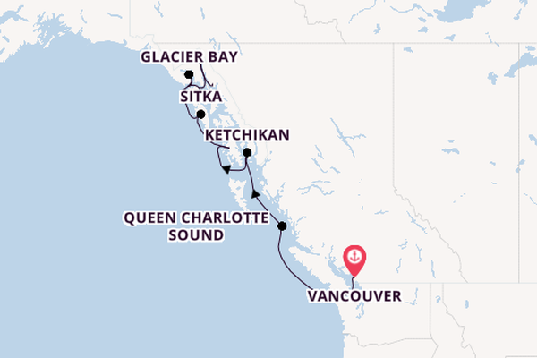 Alaska vanaf Vancouver, Canada met de Seabourn Encore