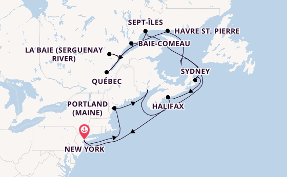 USA Ostküste ab New York auf der Explora III
