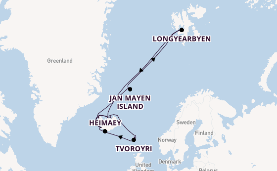 Arctic from Reykjavik, Iceland with the Seabourn Pursuit