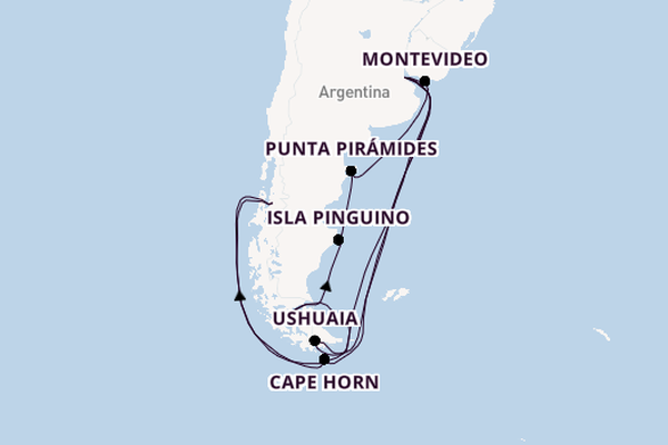 South America from Buenos Aires, Argentina with the Scenic Eclipse                                                                                               