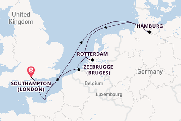 Benelux from Southampton with the MSC Preziosa