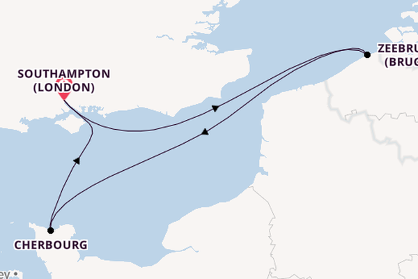 England from Southampton, England with the Queen Victoria