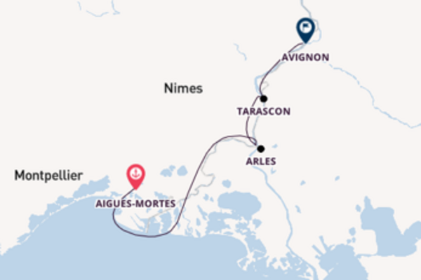 Journey with CroisiEurope from Aigues-Mortes to Avignon