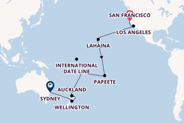 San Fran to Sydney with Luxury Hawaii, Tahiti & New Zealand