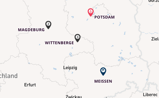 Elbe ab Potsdam, Deutschland auf der VIVA RUBY