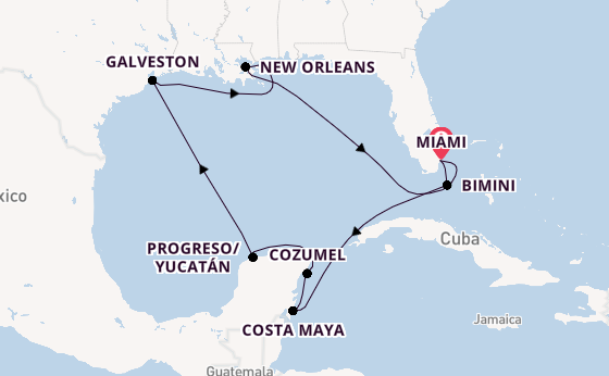 Caribbean vanaf Miami, Verenigde Staten met de MS EUROPA