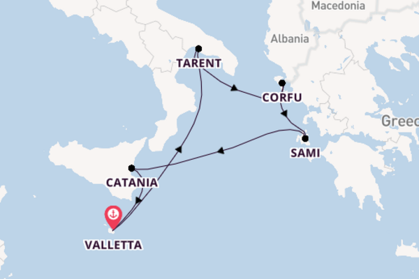 Sailing from Valletta via Tarent