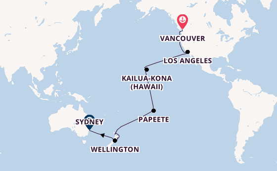 Transpacific from Vancouver, British Columbia with the Royal Princess