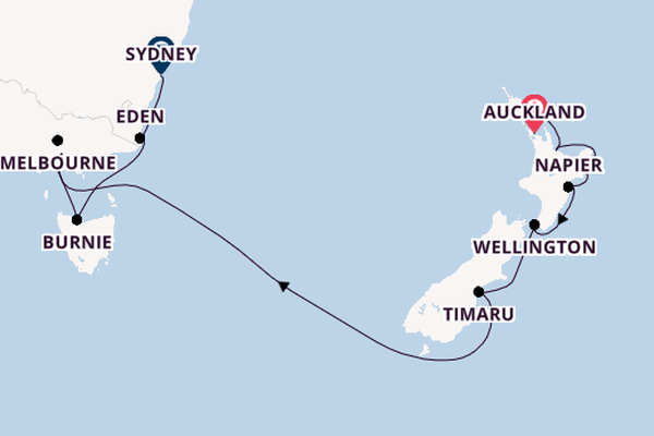 Australia and New Zealand from Auckland, New Zealand with the Norwegian Spirit 