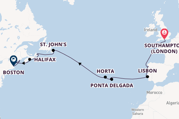 Transatlantic & Repositioning from Southampton, England with the Norwegian Sky