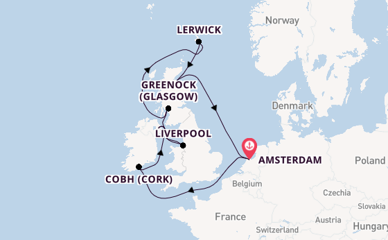 British Isles from Australia with the Celebrity Eclipse