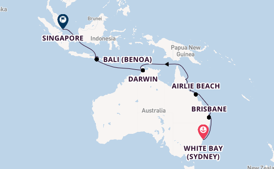 Australia from White Bay (Sydney), Australia with the Azamara Pursuit