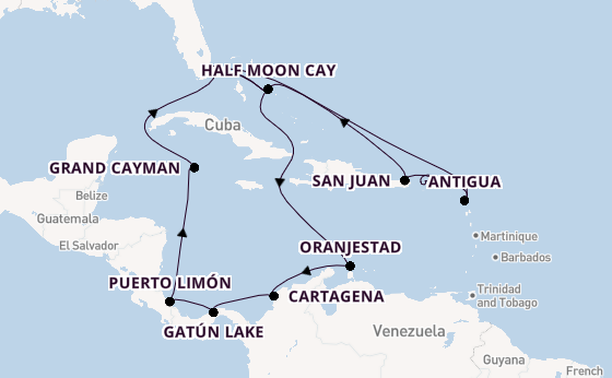 Caribbean vanaf Fort Lauderdale, Verenigde Staten met de Nieuw Amsterdam
