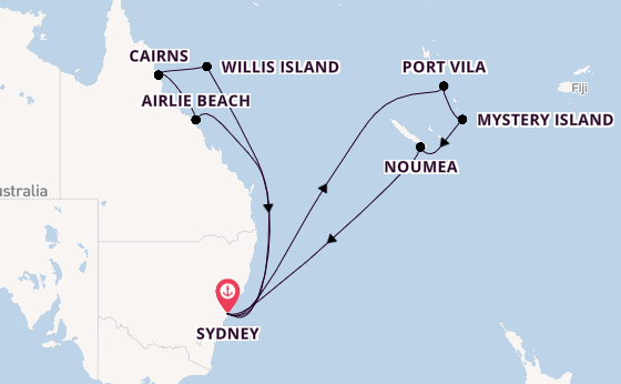 Sydney to the Sea: Great Barrier Reef, Queensland & South Pacific Voyage