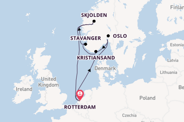 Cruise met Holland America Line naar Oslo