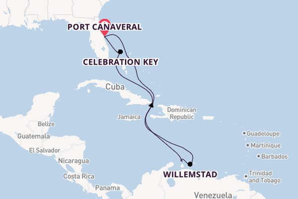 Caribbean from Port Canaveral, Florida with the Carnival Vista