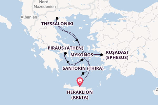 Griechische Inseln & Baden auf Kreta