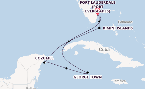 Caribbean from Fort Lauderdale (Port Everglades), Florida with the Celebrity Silhouette