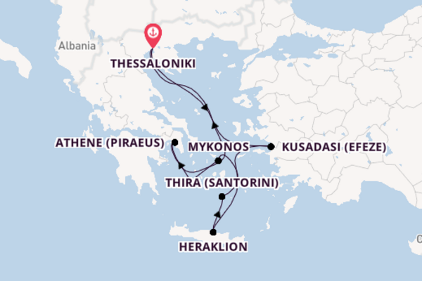 7daagse cruise met de Celestyal Journey vanuit Thessaloniki