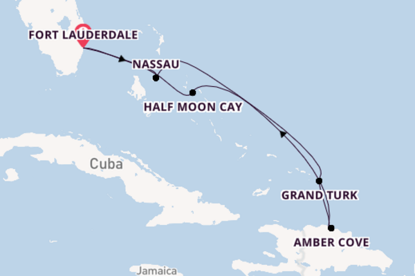 8daagse cruise met de Nieuw Amsterdam vanuit Fort Lauderdale