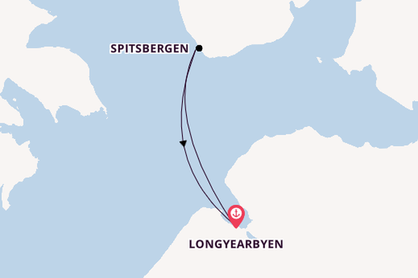Noorwegen vanaf Longyearbyen, Noorwegen met de Silver Endeavour