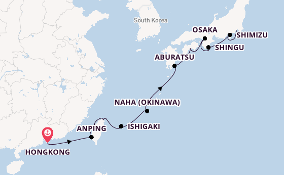 Oost-Azië vanaf Hongkong, China met de Seabourn Encore