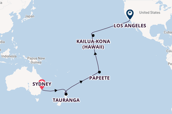 Transpacific from Sydney, Australia with the Royal Princess