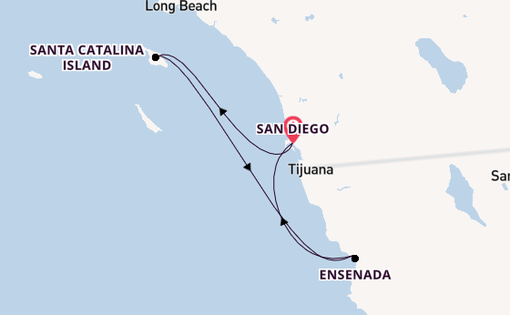 Amerikaanse Westkust vanaf San Diego, Verenigde Staten met de Serenade of the Seas