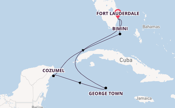 Caribbean vanaf Fort Lauderdale, Verenigde Staten met de Celebrity Silhouette