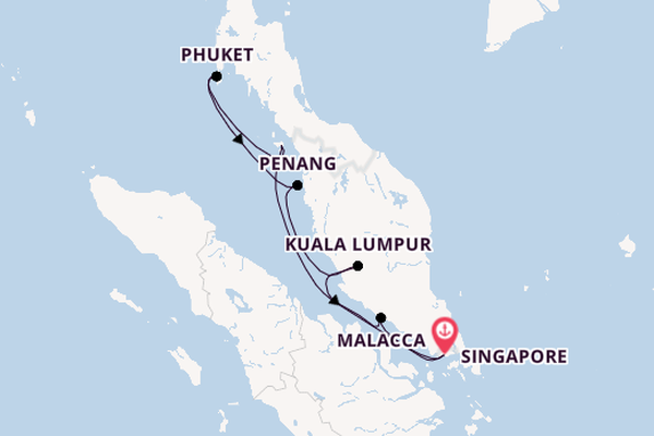 South East Asia from Singapore, Singapore with the Luminara