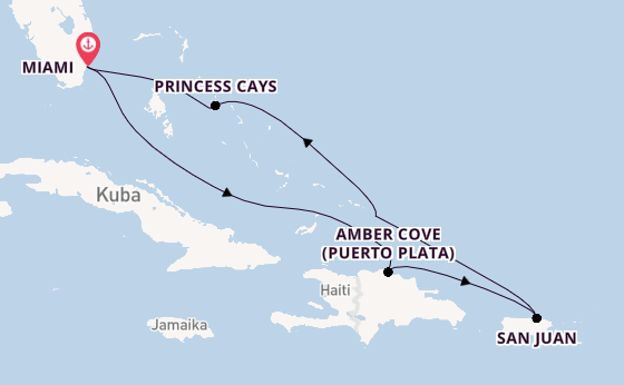 Karibik ab Miami auf der Regal Princess
