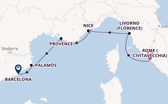 Luxury Italy, France & Spain with Rome Stay