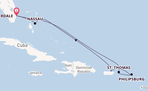 Caribbean vanaf Fort Lauderdale, Verenigde Staten met de Celebrity Beyond