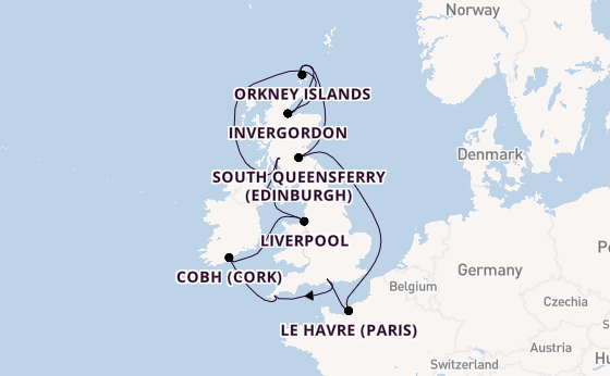 United Kingdom from Southampton, England with the Majestic Princess