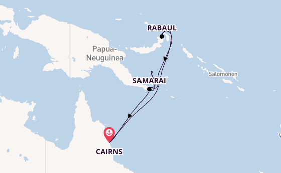 Australien ab Cairns, Australien auf der Seven Seas Navigator
