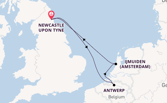Trip from Newcastle upon Tyne with the Ambition