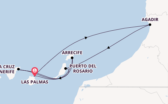 Mein Schiff Relax - All Inclusive Canarische Eilanden Droom