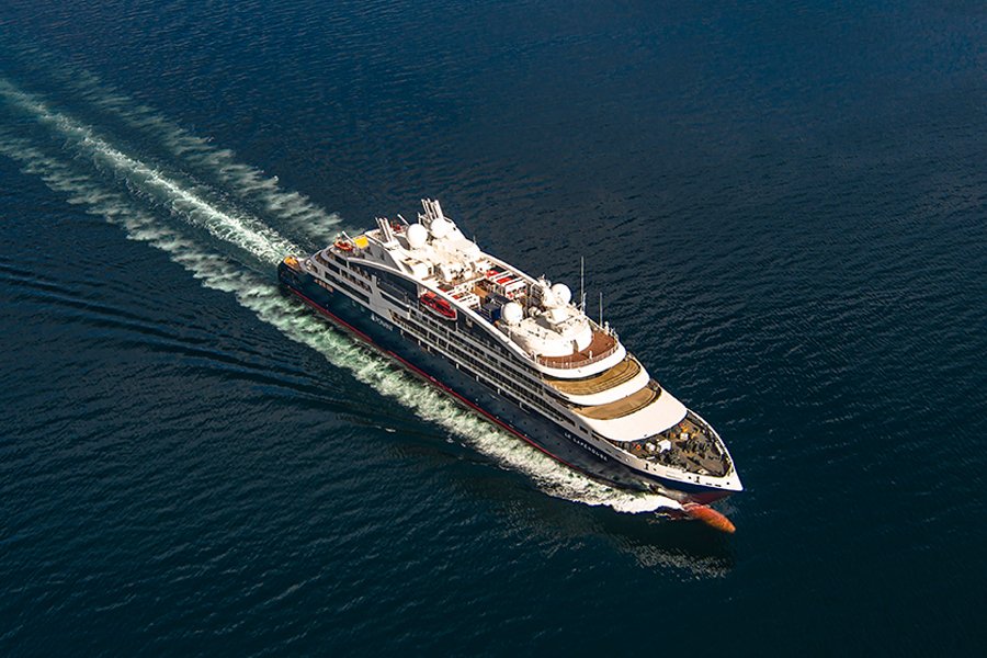 at sea