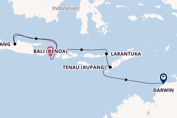 Indonesien ab Bali (Benoa), Indonesien auf der HANSEATIC spirit