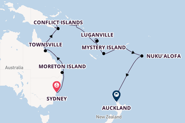 Australia, Coral Sea, Fiji Legendary Voyage