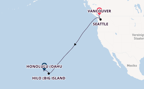 Polynesien ab Vancouver, Kanada auf der Celebrity Edge