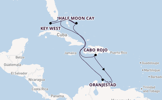 Caribbean vanaf Miami, Verenigde Staten met de Zuiderdam