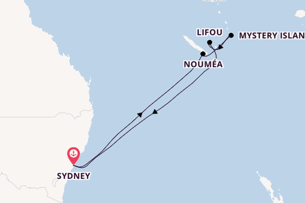 South Pacific from Sydney, Australia with the Carnival Splendor